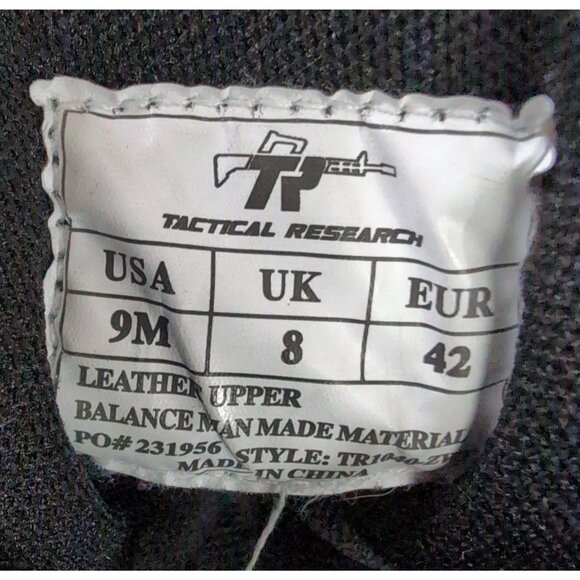 Belleville Tactical Research Boots Mens 9 Black Ultralight Waterproof TR1040-ZWP - Picture 10 of 12